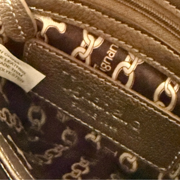 Tignanello Leather Metallic Crossbody Bag - Picture 4 of 5